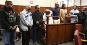 4 Police officers charged with kidnapping, assault and extortion but SAPS has not suspended them and they still serving the public Durban - The four Inanda police officers arrested for kidnapping, assault and extortion at a truck yard in Springfield Park recently have not been suspended from the force, the Durban Magistrate’s Court heard on Friday. One will report weekly to the station where he works as part of his bail conditions while the others will have to sign the bail register at stations closer to their homes... Continue Reading:https://natal.sa-news.com/4-police-officers-charged-with-kidnapping-assault-and-extortion-but-saps-has-not-suspended-them-and-they-still-serving-the-public/